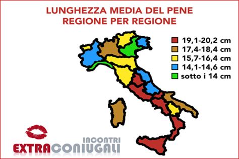 pene di siffredi|Classifica della lunghezza del pene in Italia, per regioni